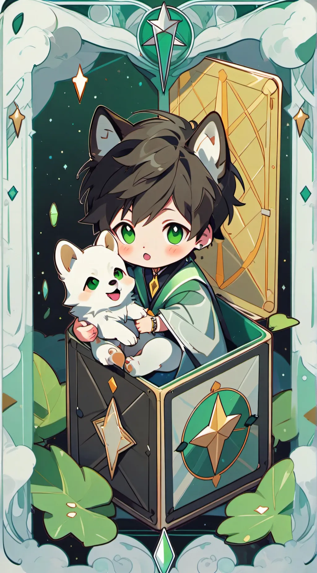 ai character: Little hybrids background