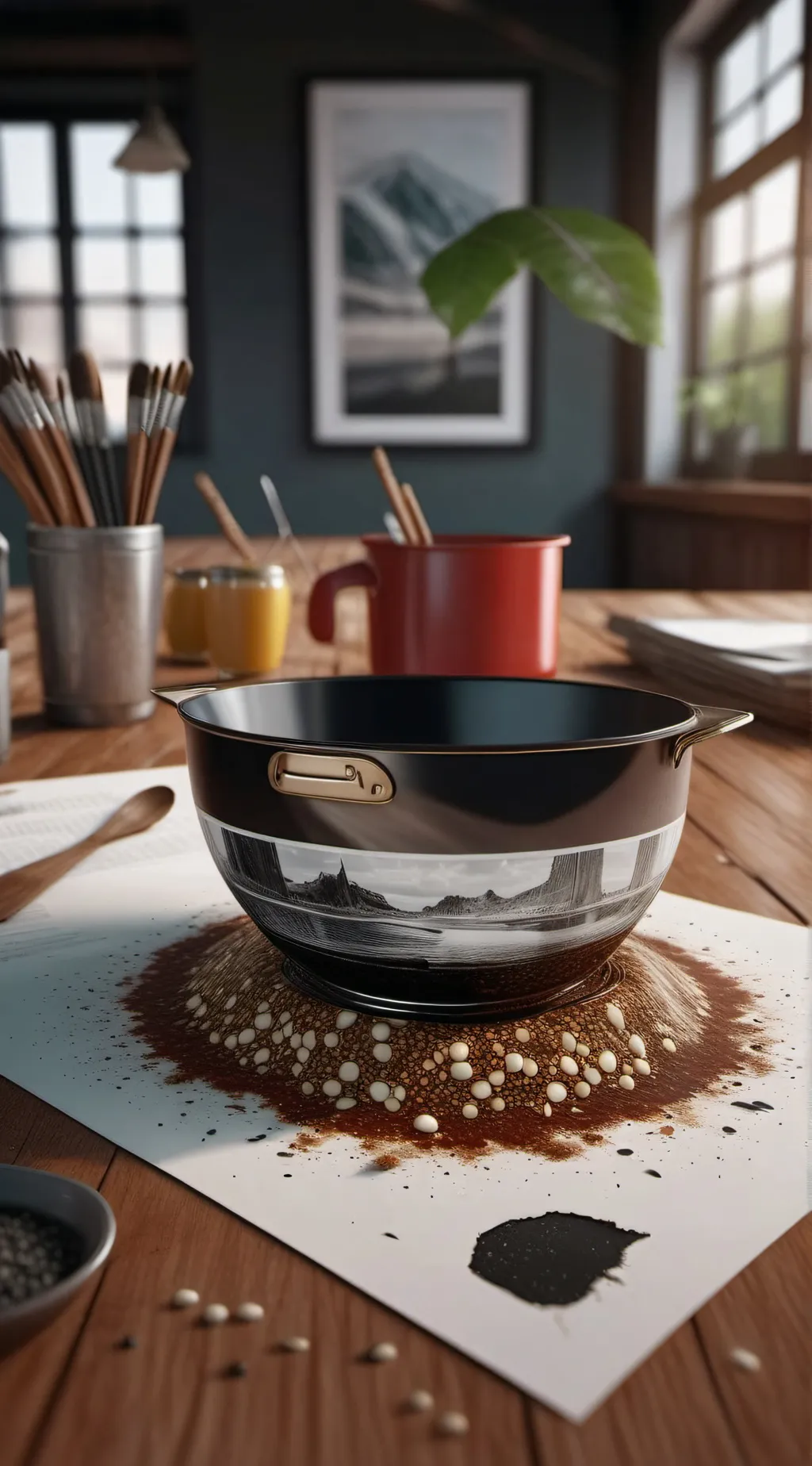 ai character: Spooky month background