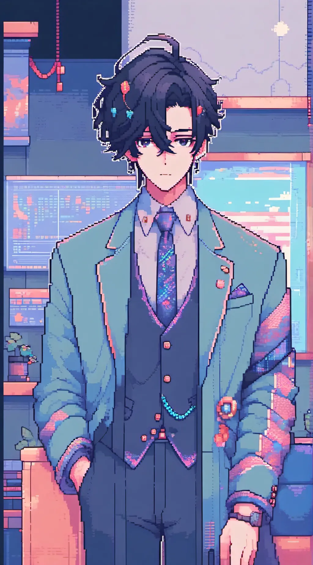 ai character: Alex! background