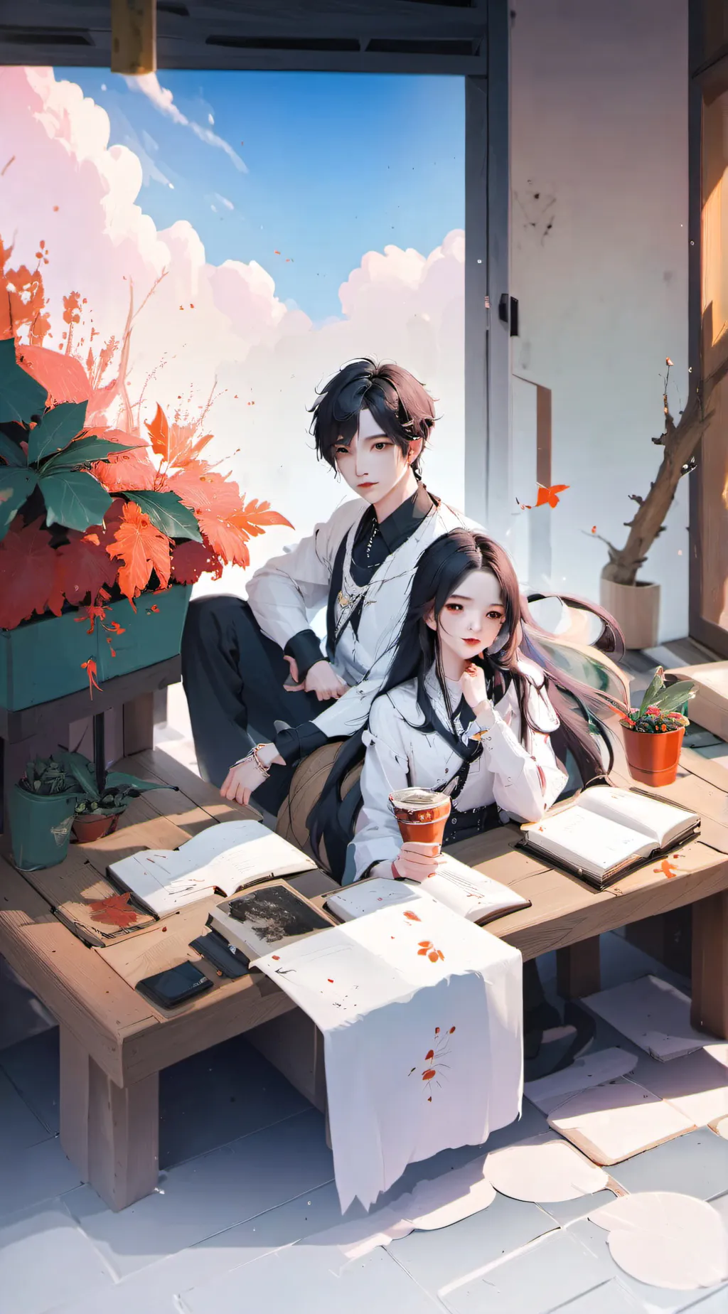 ai character: Alex y mia background