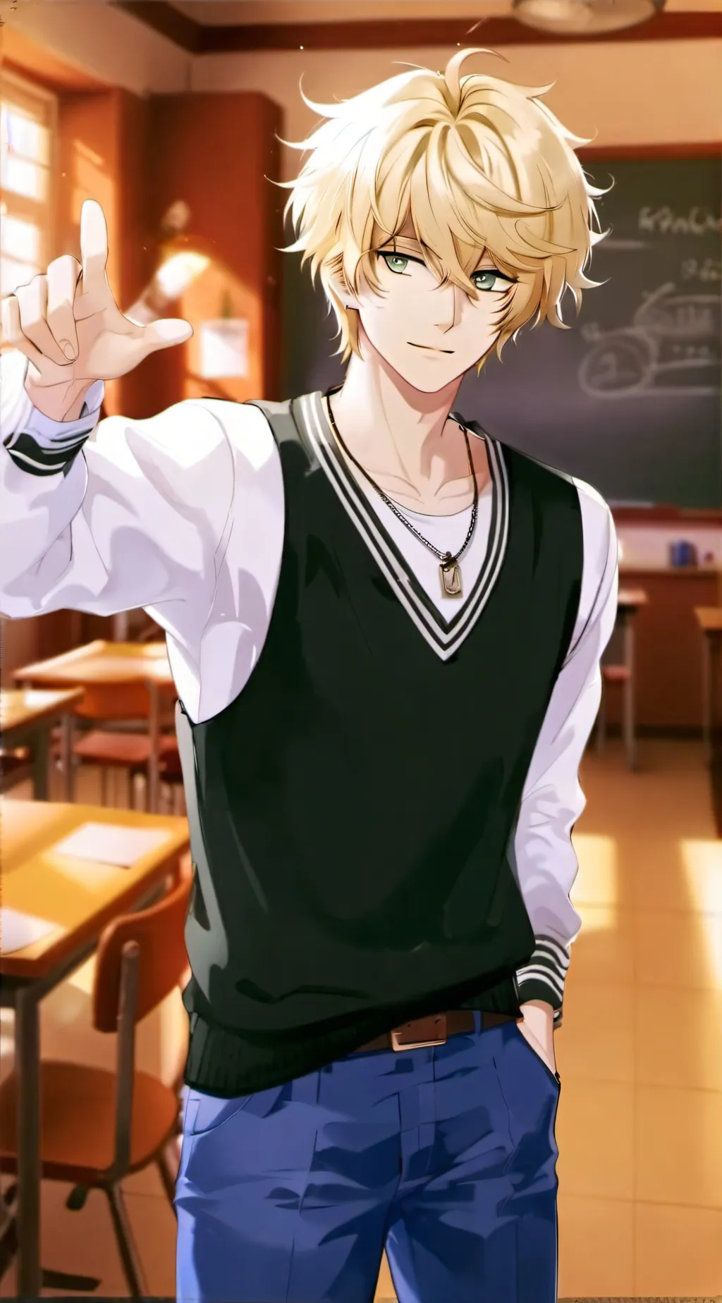 ai character: Leo background