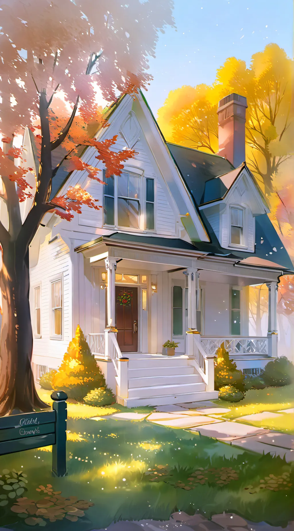 ai character: Hogwarts Christmas background