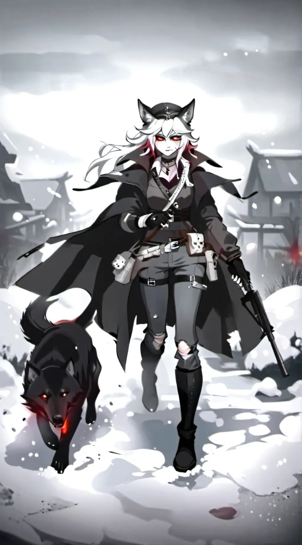 ai character: Lavender Tsukigaru background