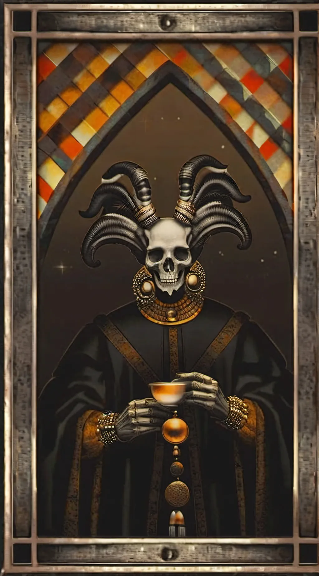 ai character: Death Date background