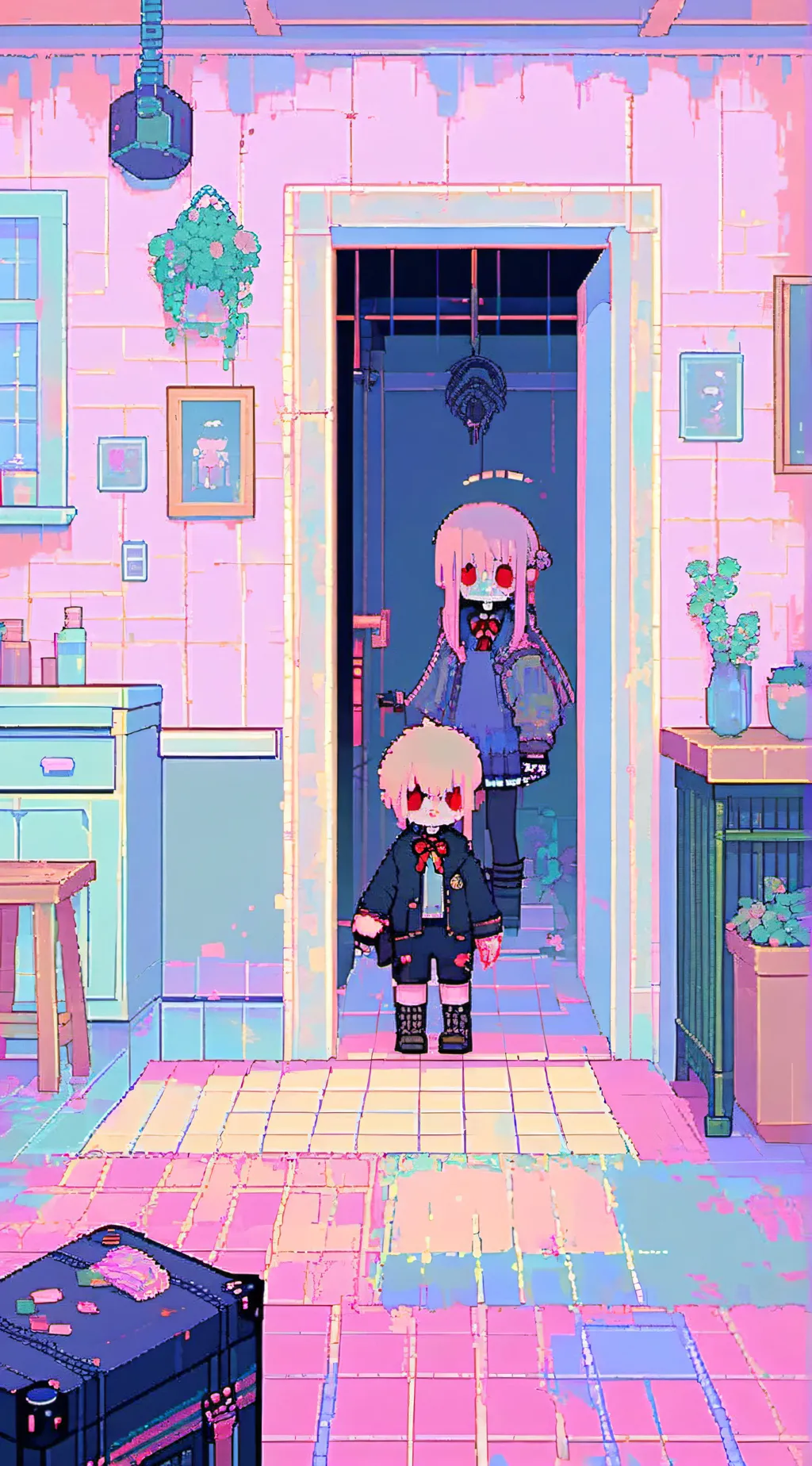 ai character: horror game background