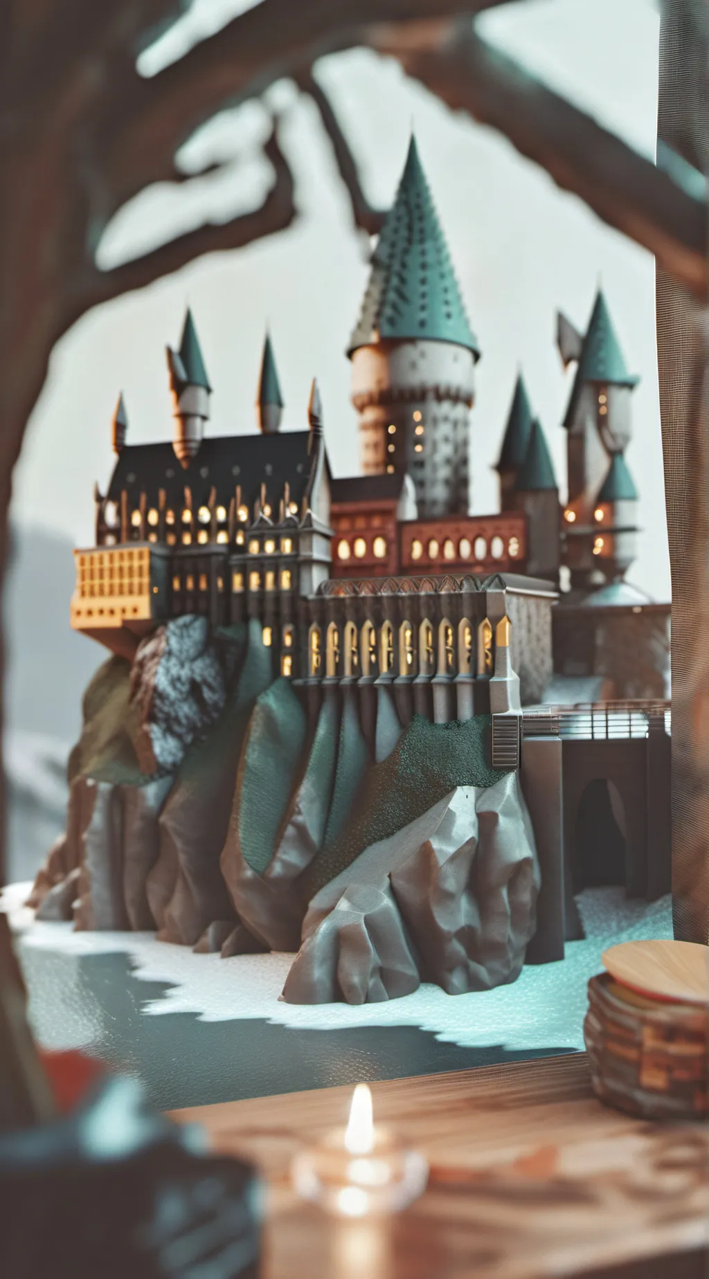 ai character: Hogwarts  background