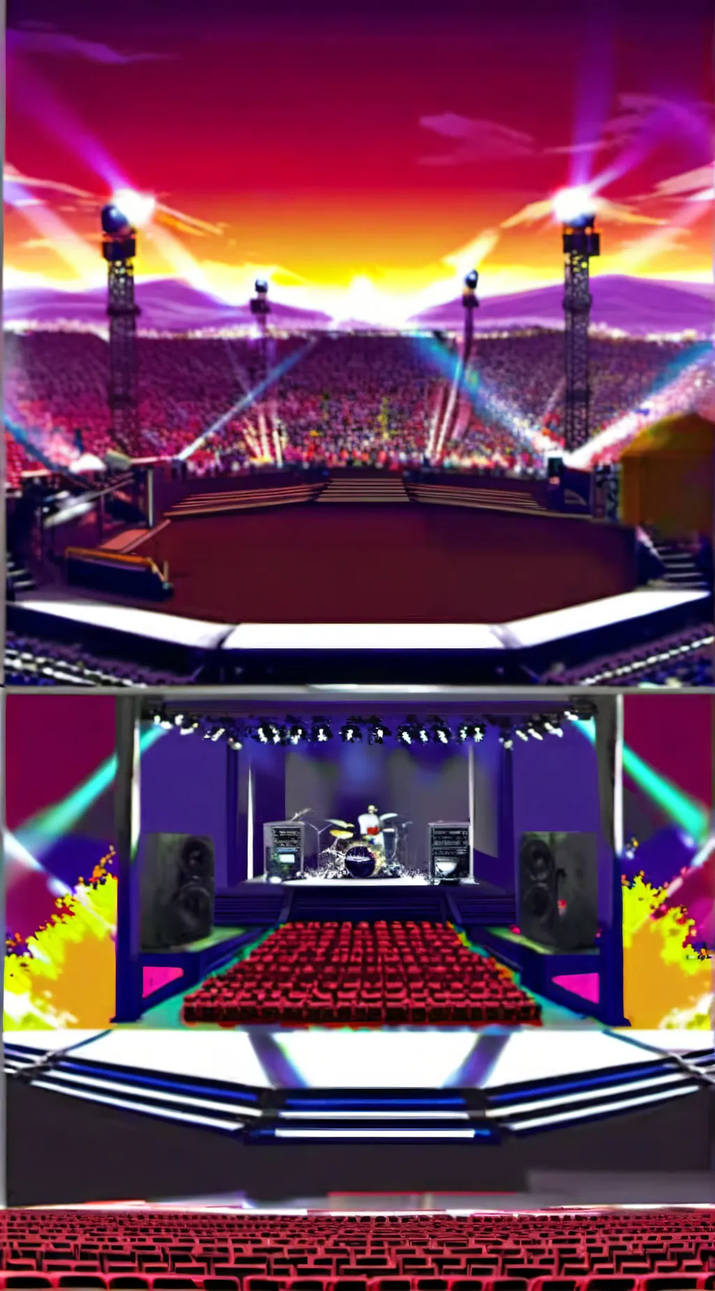 ai character: BF G.B and Monty background