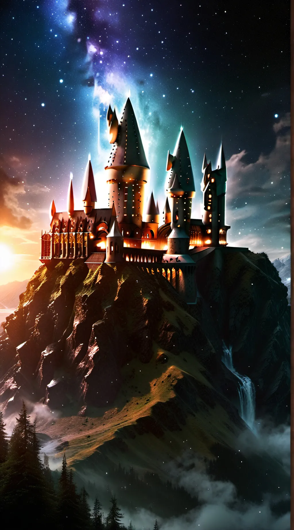 ai character: Hogwarts! background