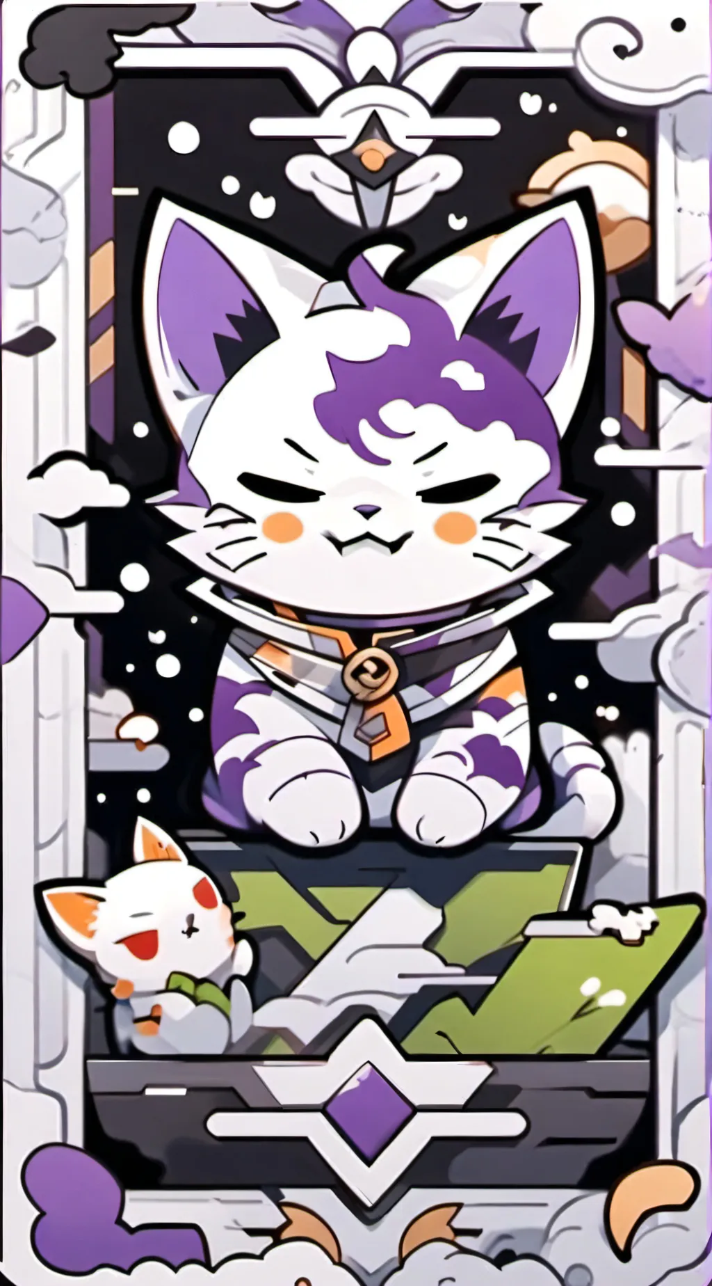 ai character: 💜-catnap-💜 background