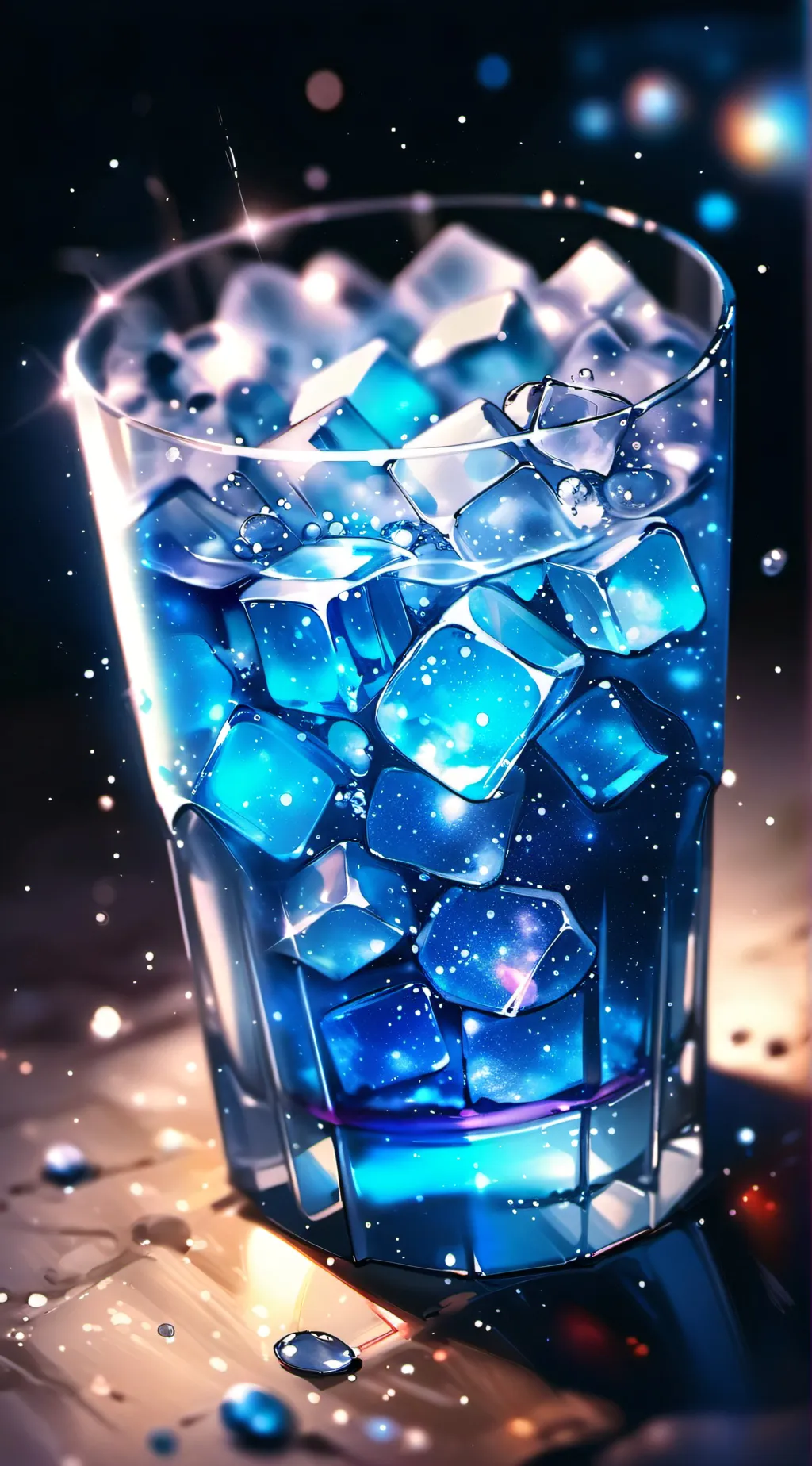 ai character: Water. background