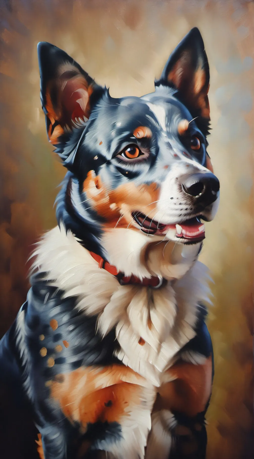 ai character: sick bluey background