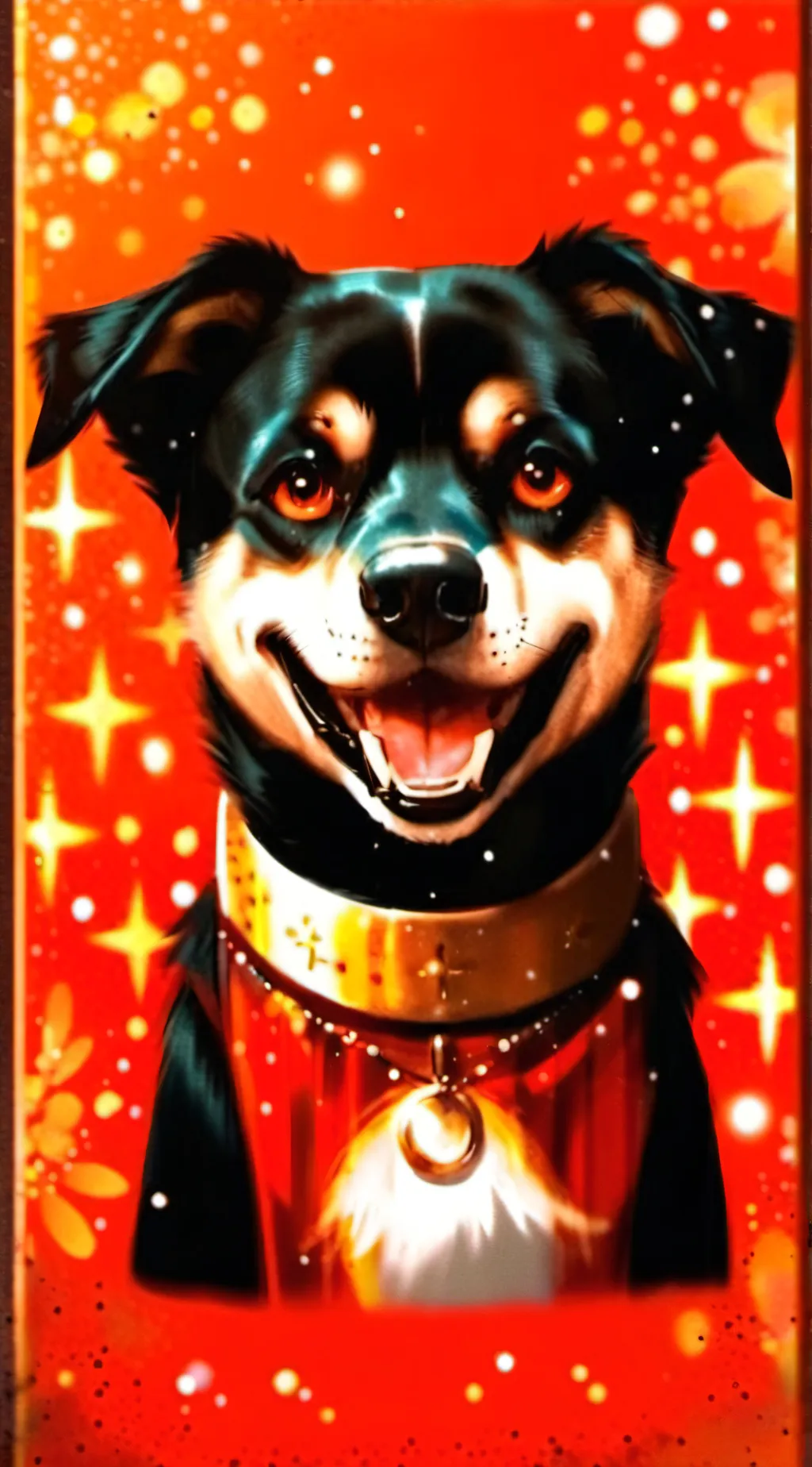 ai character: dog  background