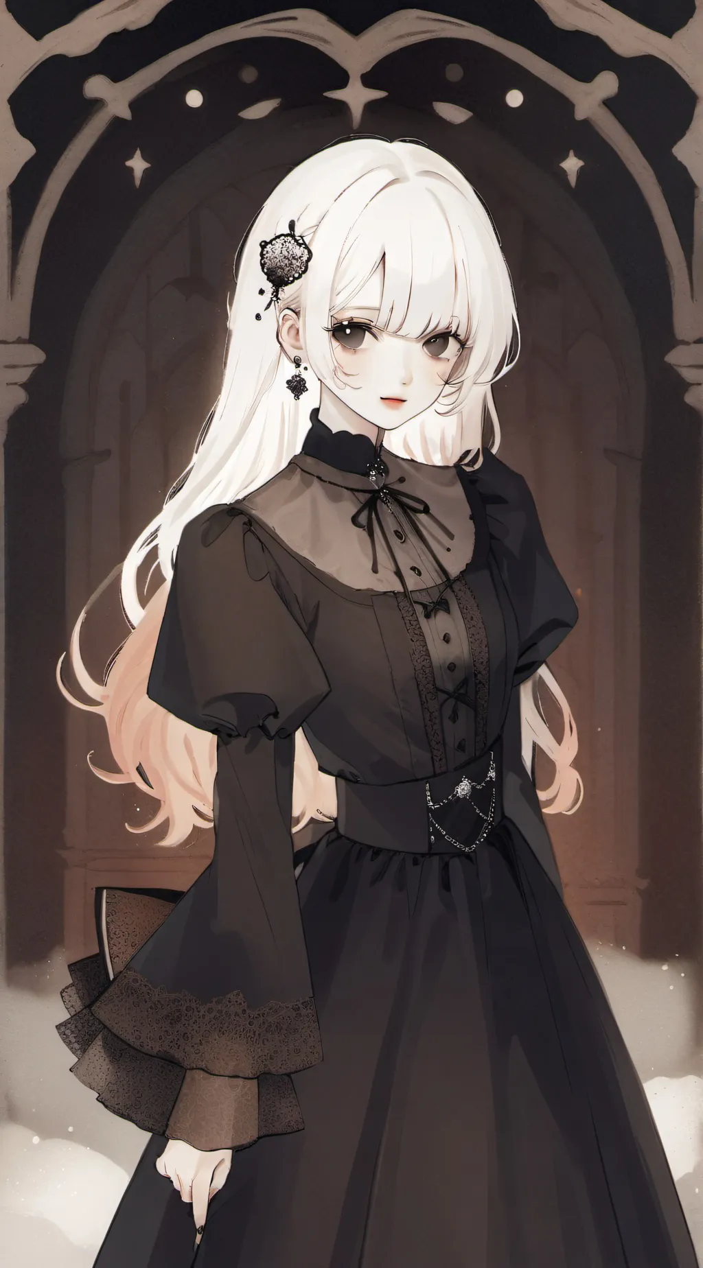 ai character: mha haunted house background