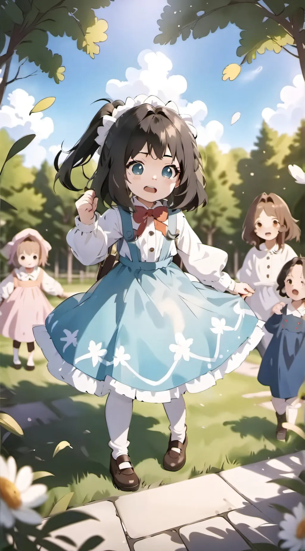 ai character: little misfortune  background