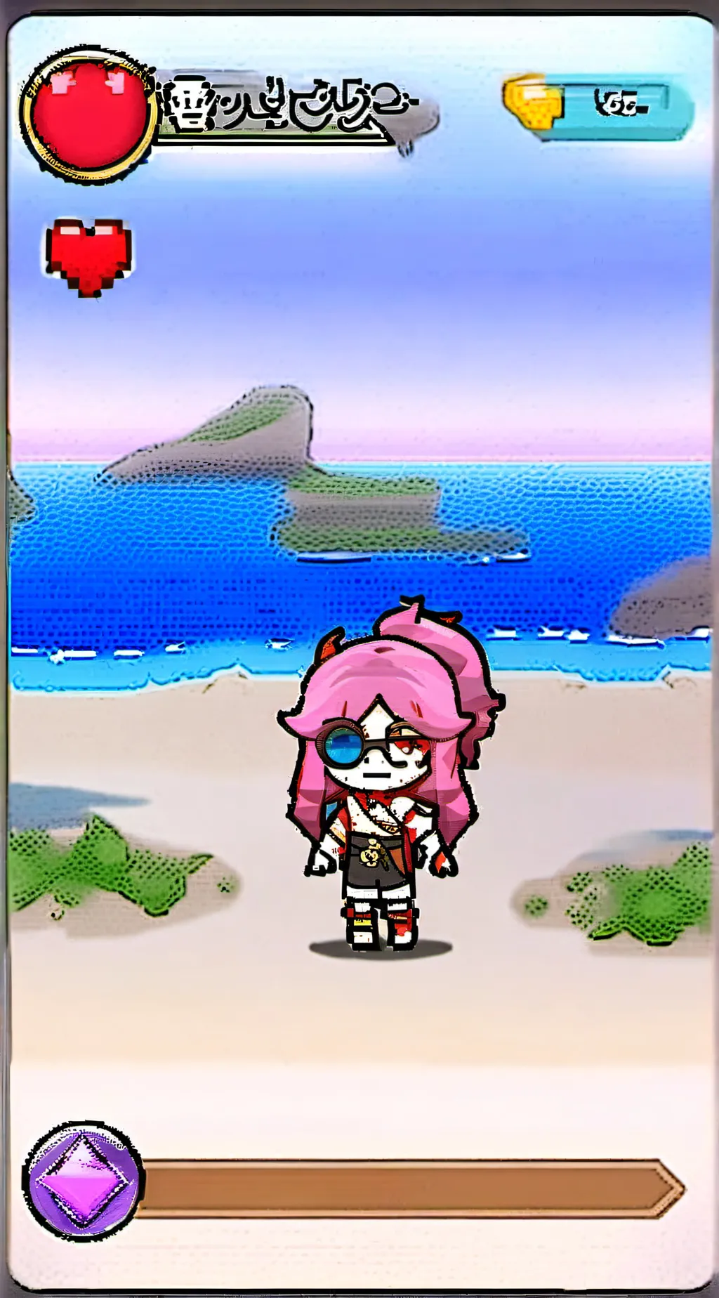 ai character: saille Mae  background