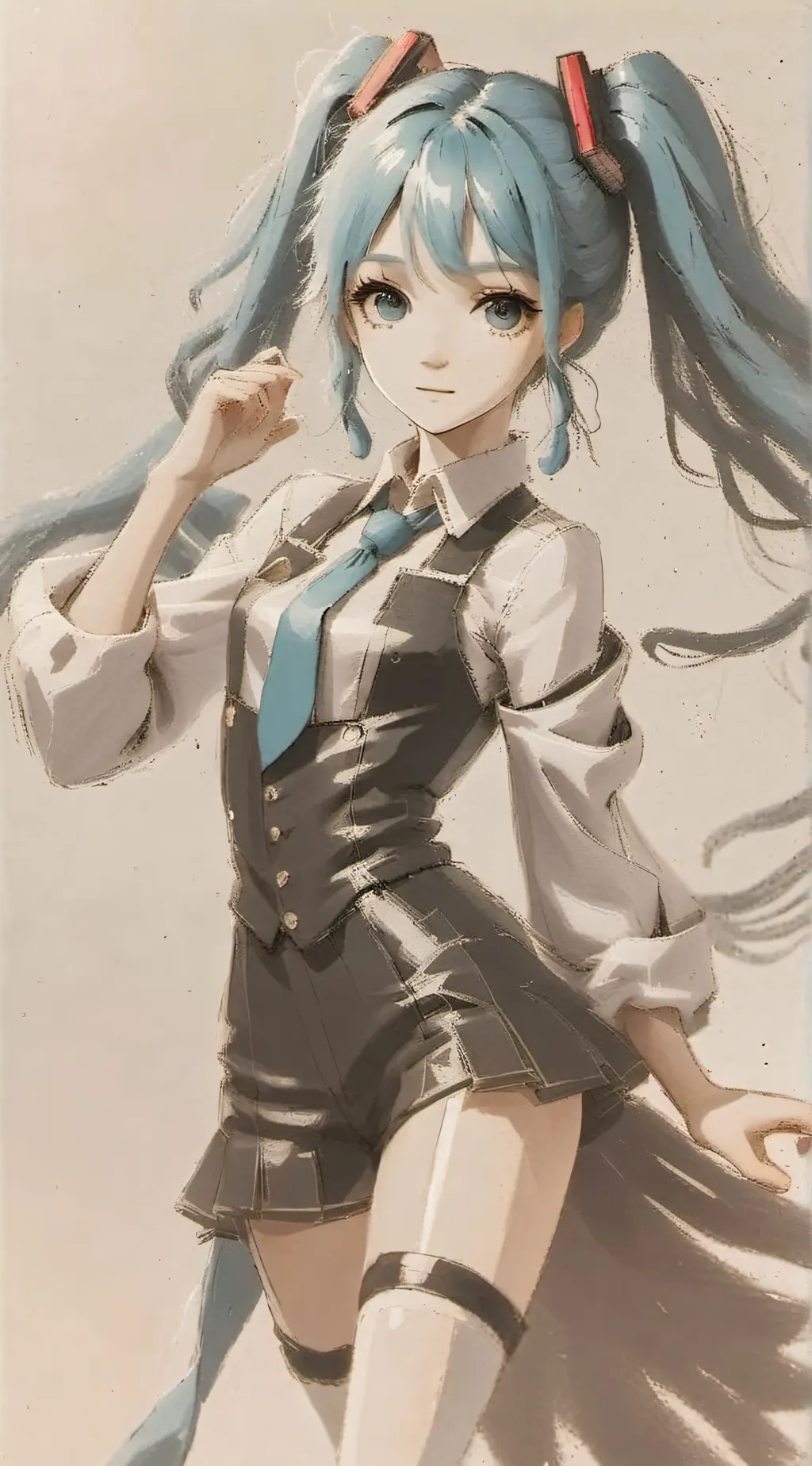 ai character: Miku background