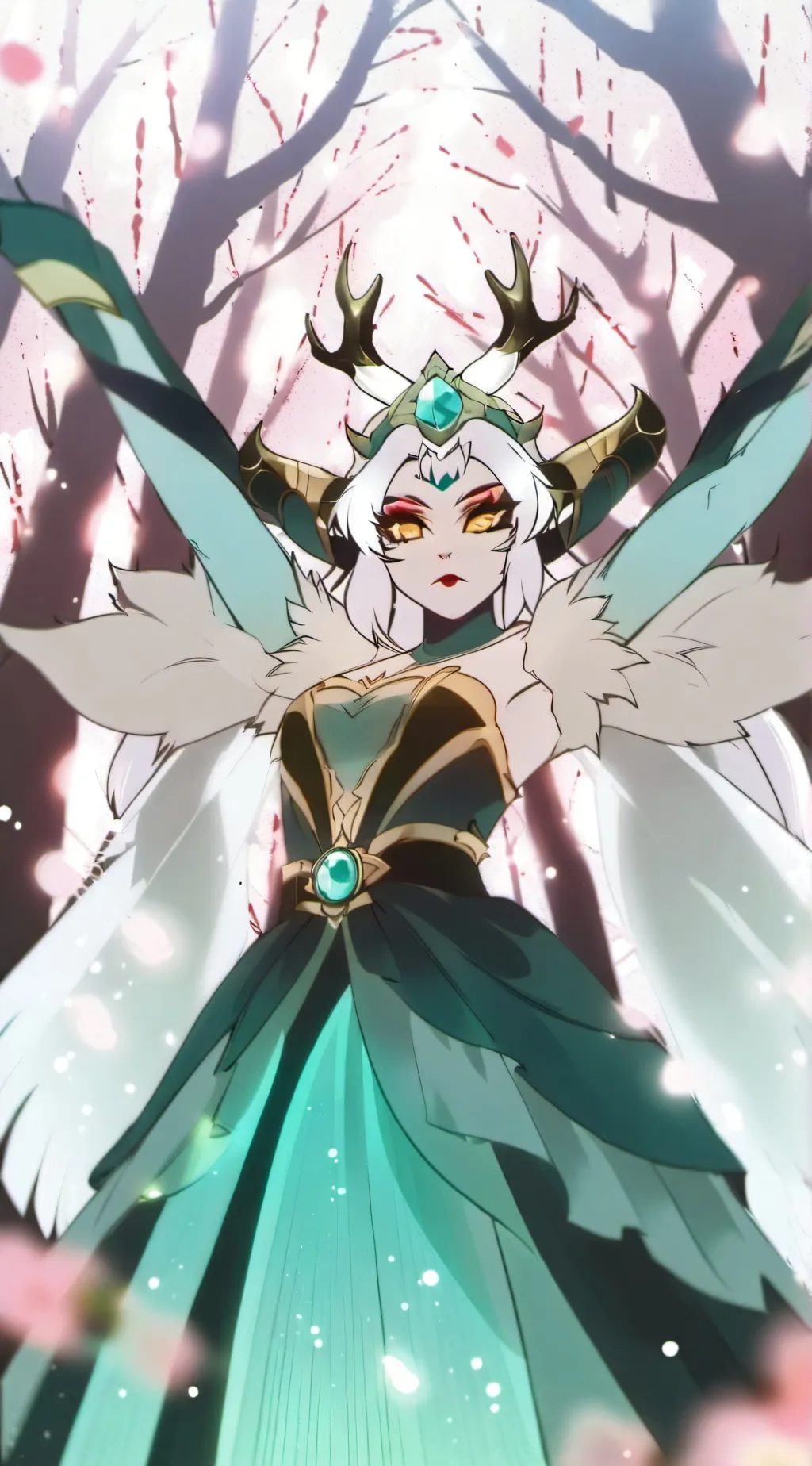 ai character: °•○● ☆Emerald background