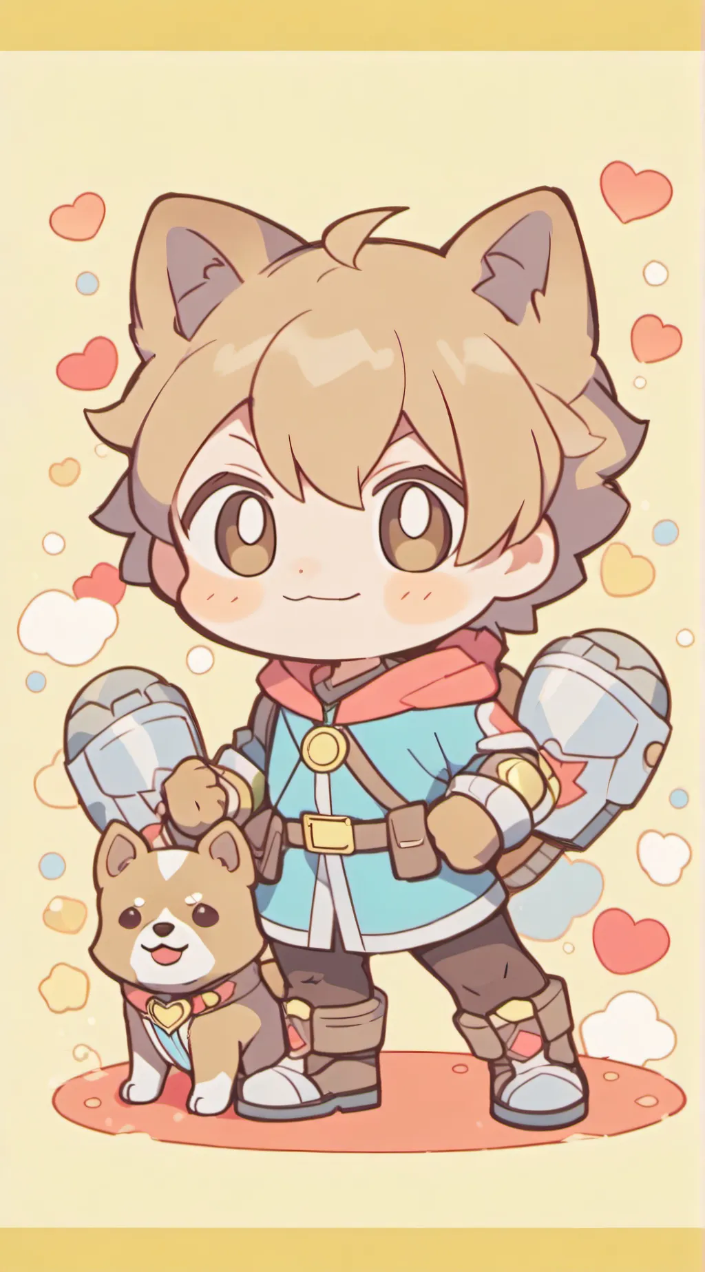 ai character: Dog Man background