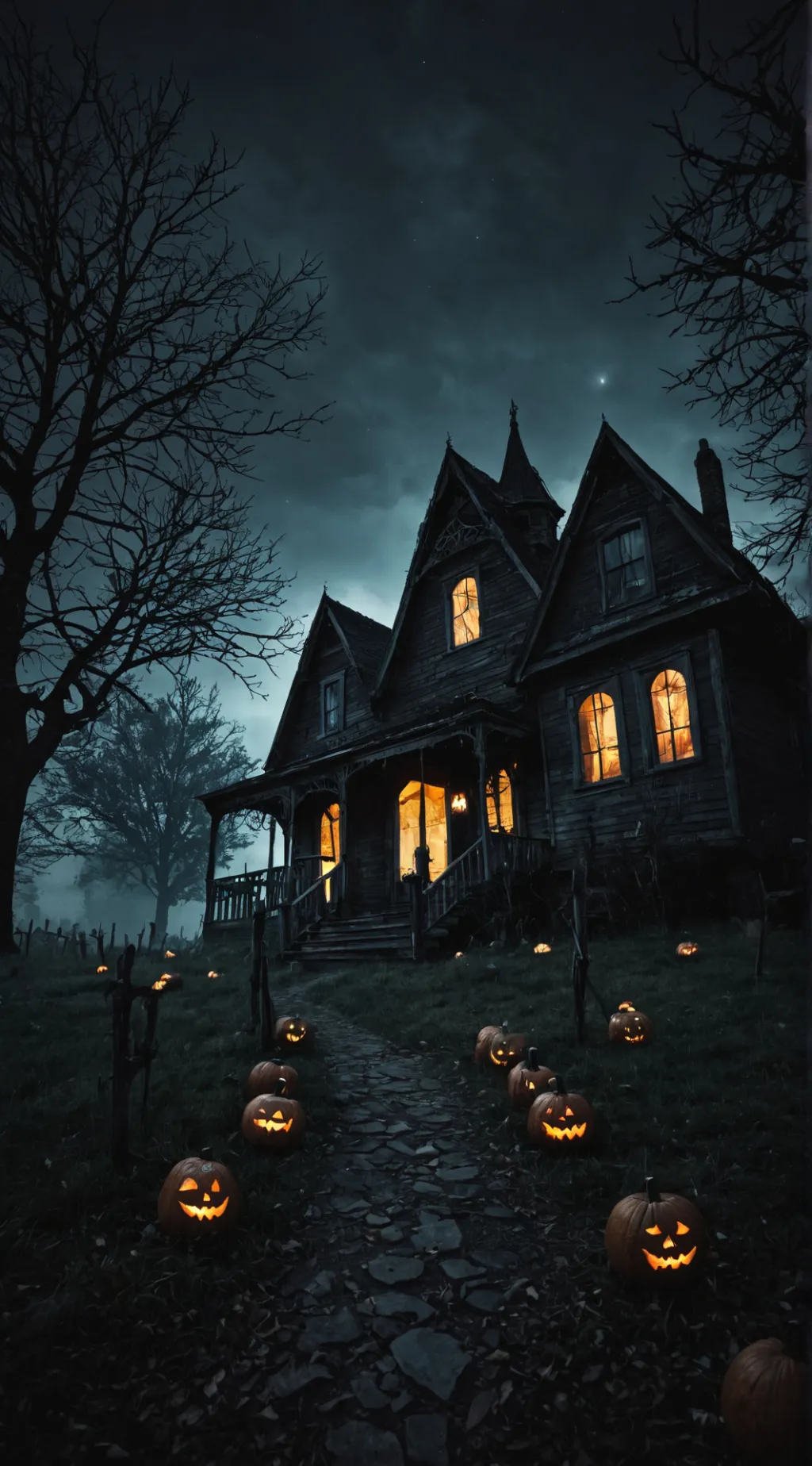 ai character: Trick or treat  background