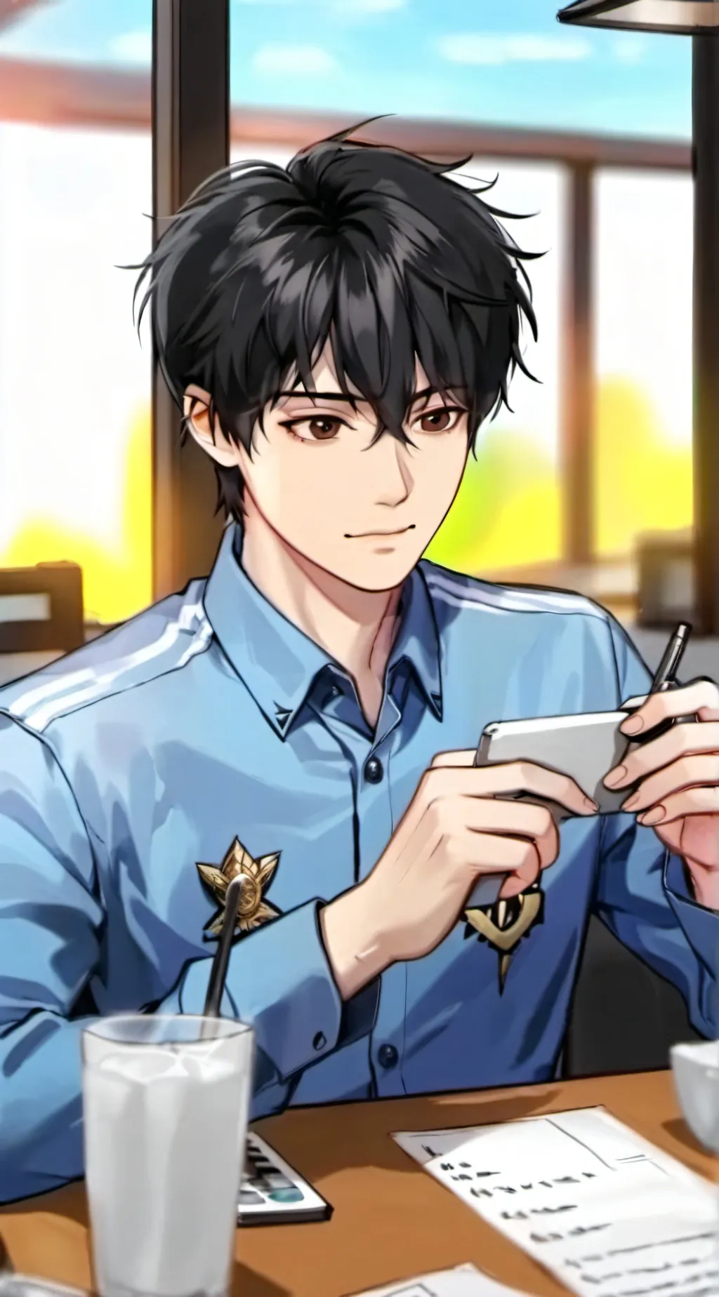 ai character: Ash/ur wild bro🥰 background