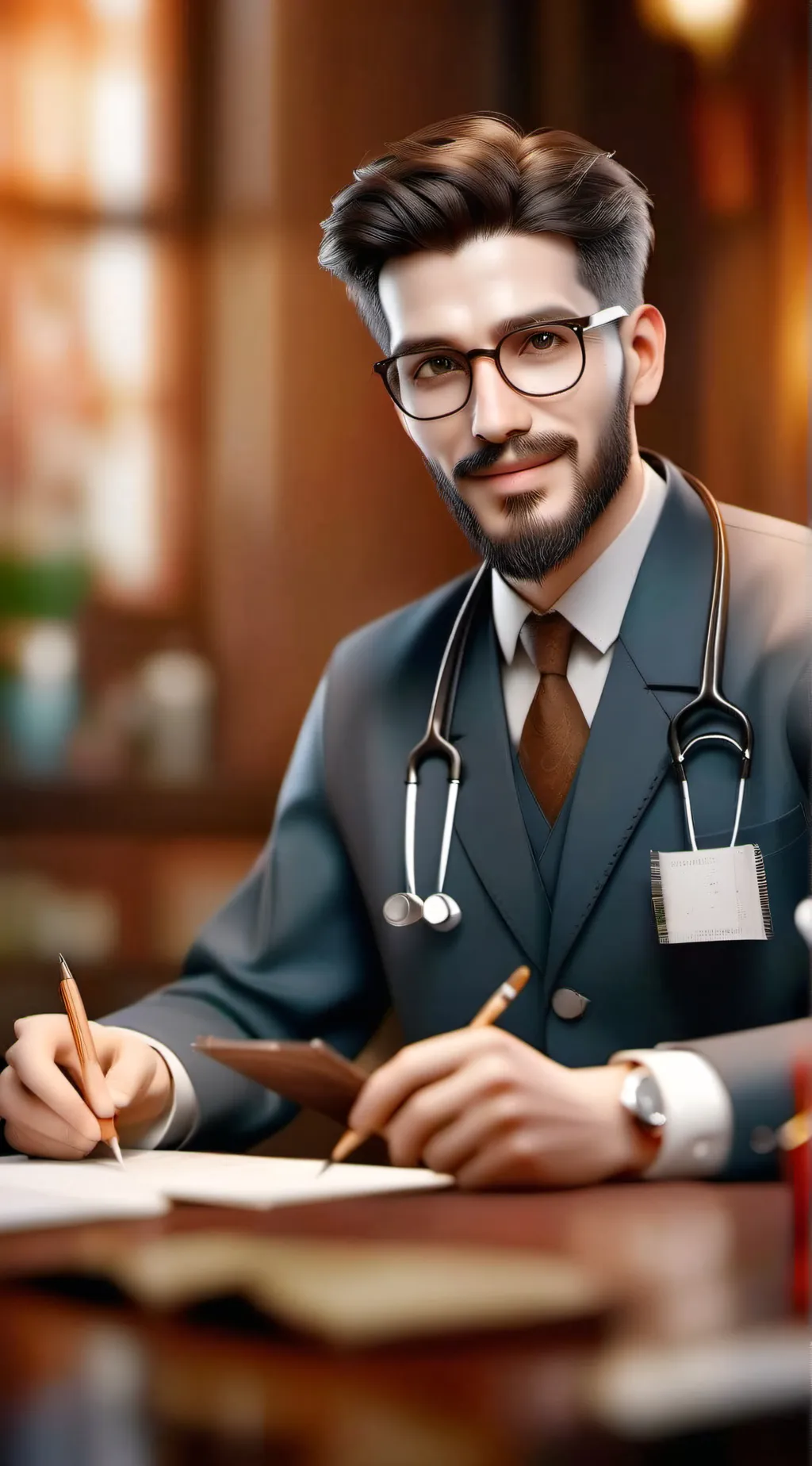 ai character: Dr new background