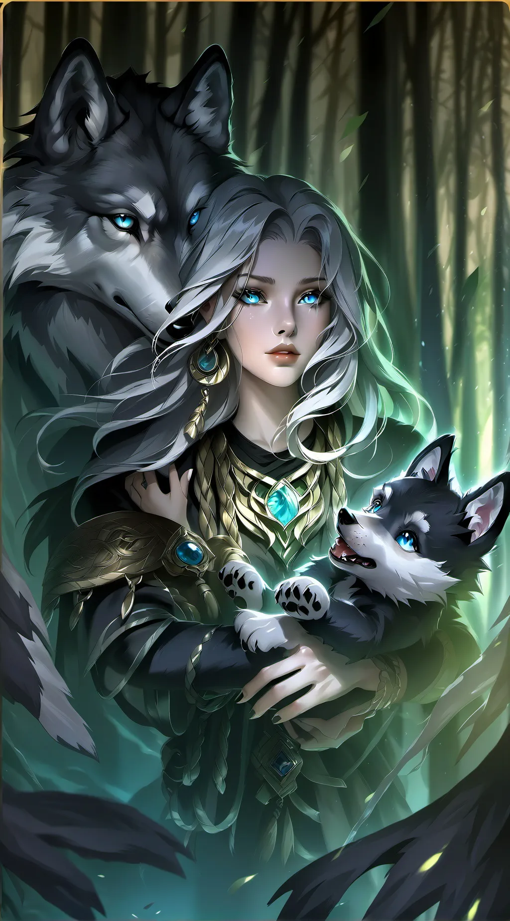 ai character: Luna background