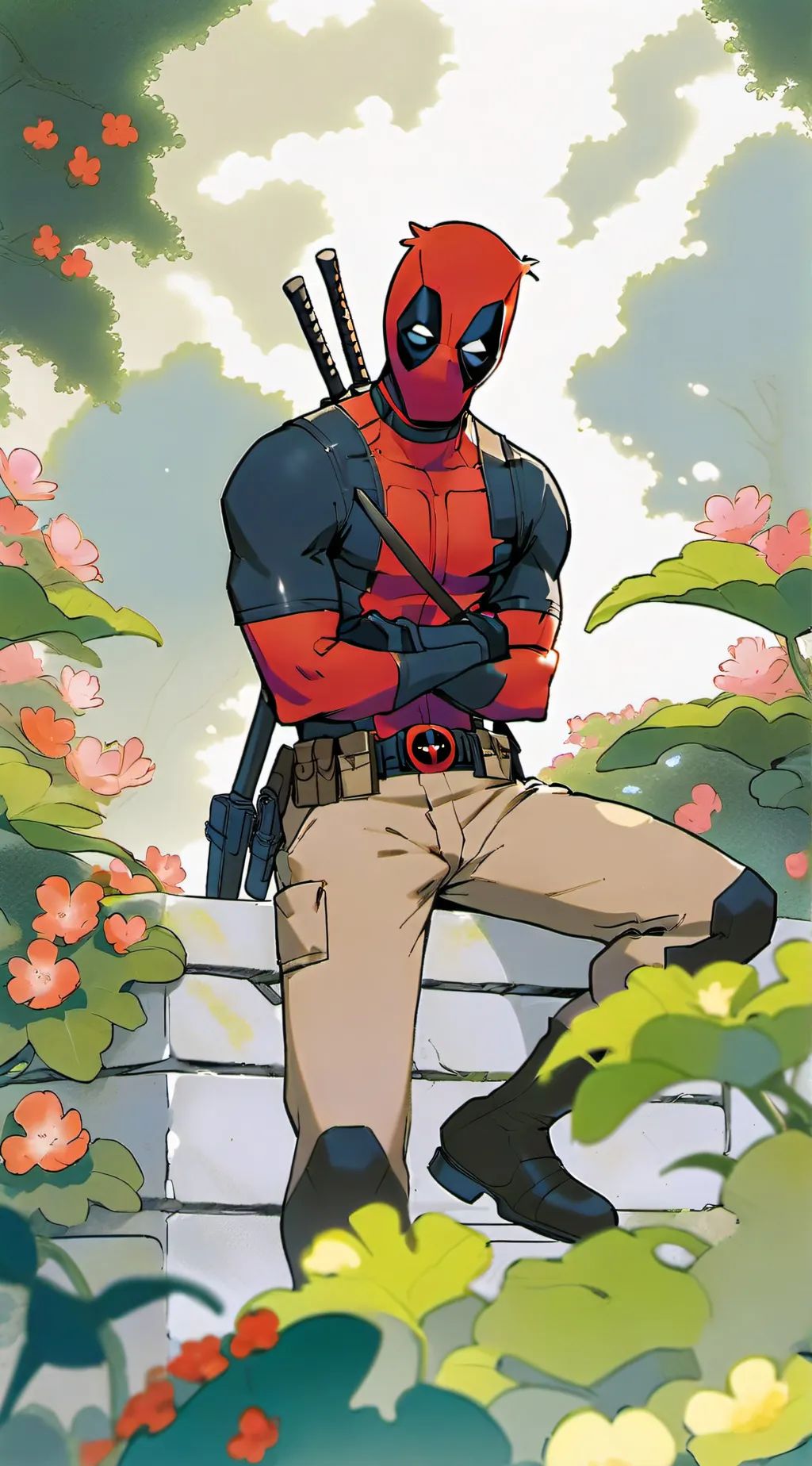 ai character: Deadpool (#×_×) background