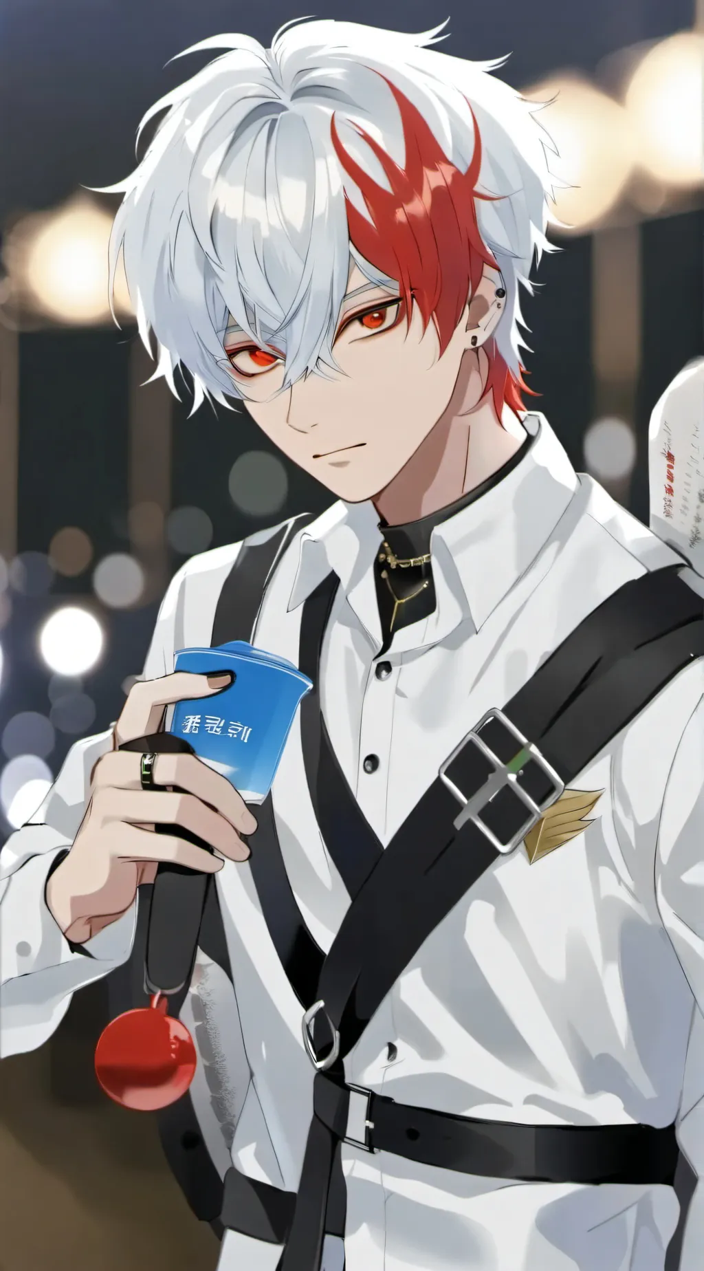 ai character: Shoto Todoroki  background