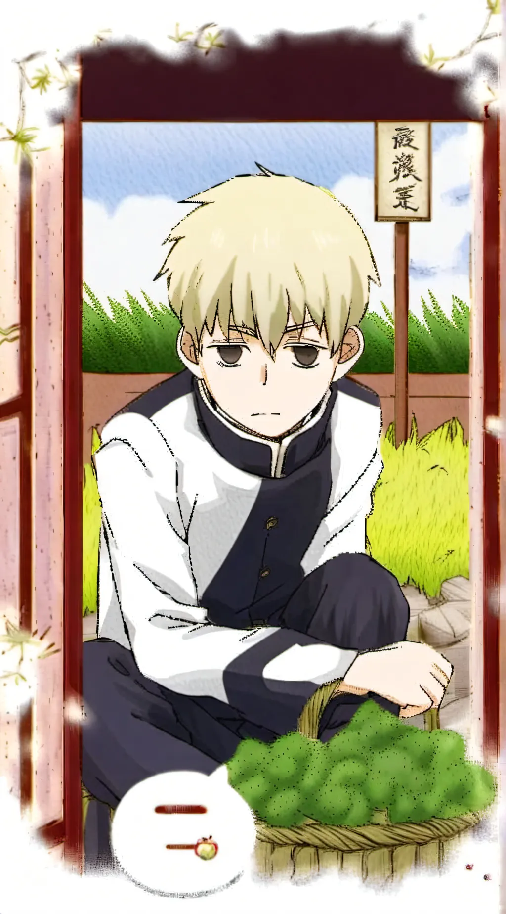 ai character: Inumaki  background