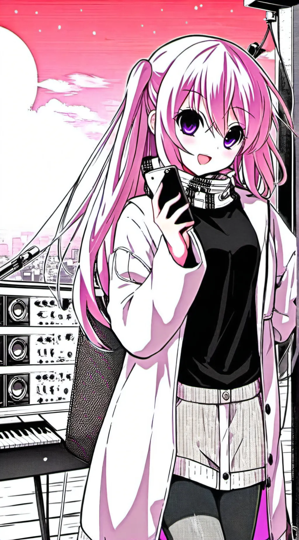 ai character: Cherry background