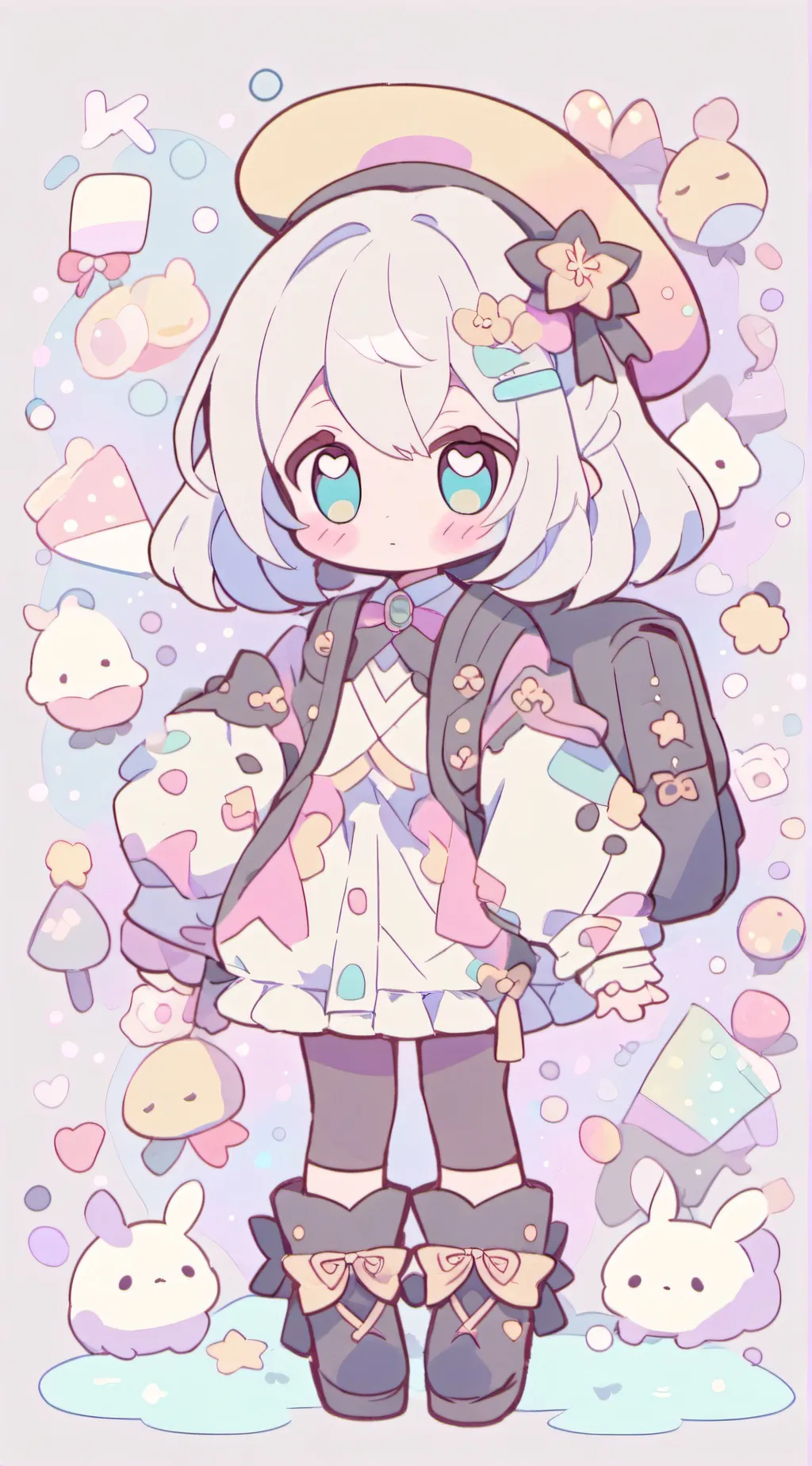 ai character: Olive background