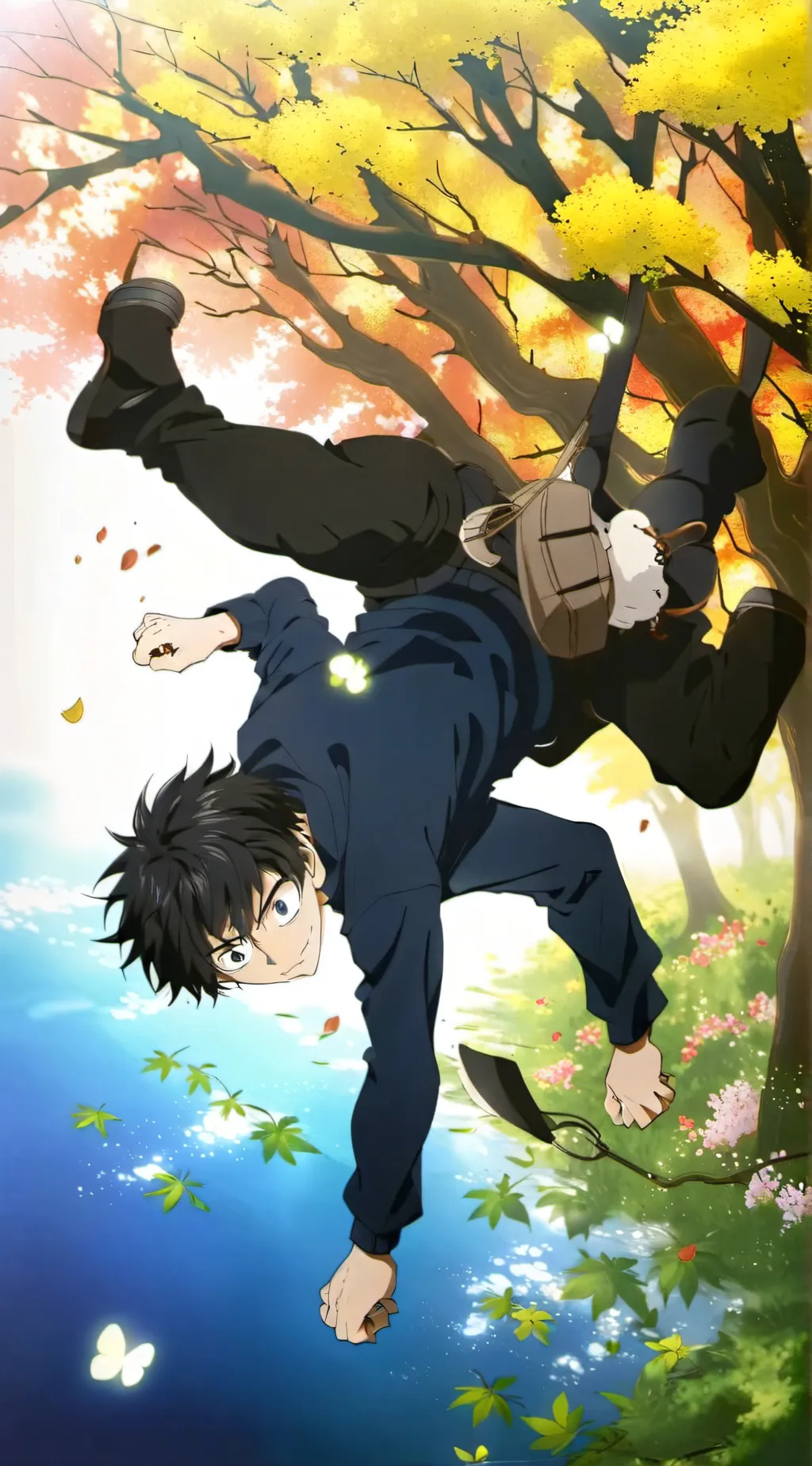 ai character: Mha BUT HELLS  background