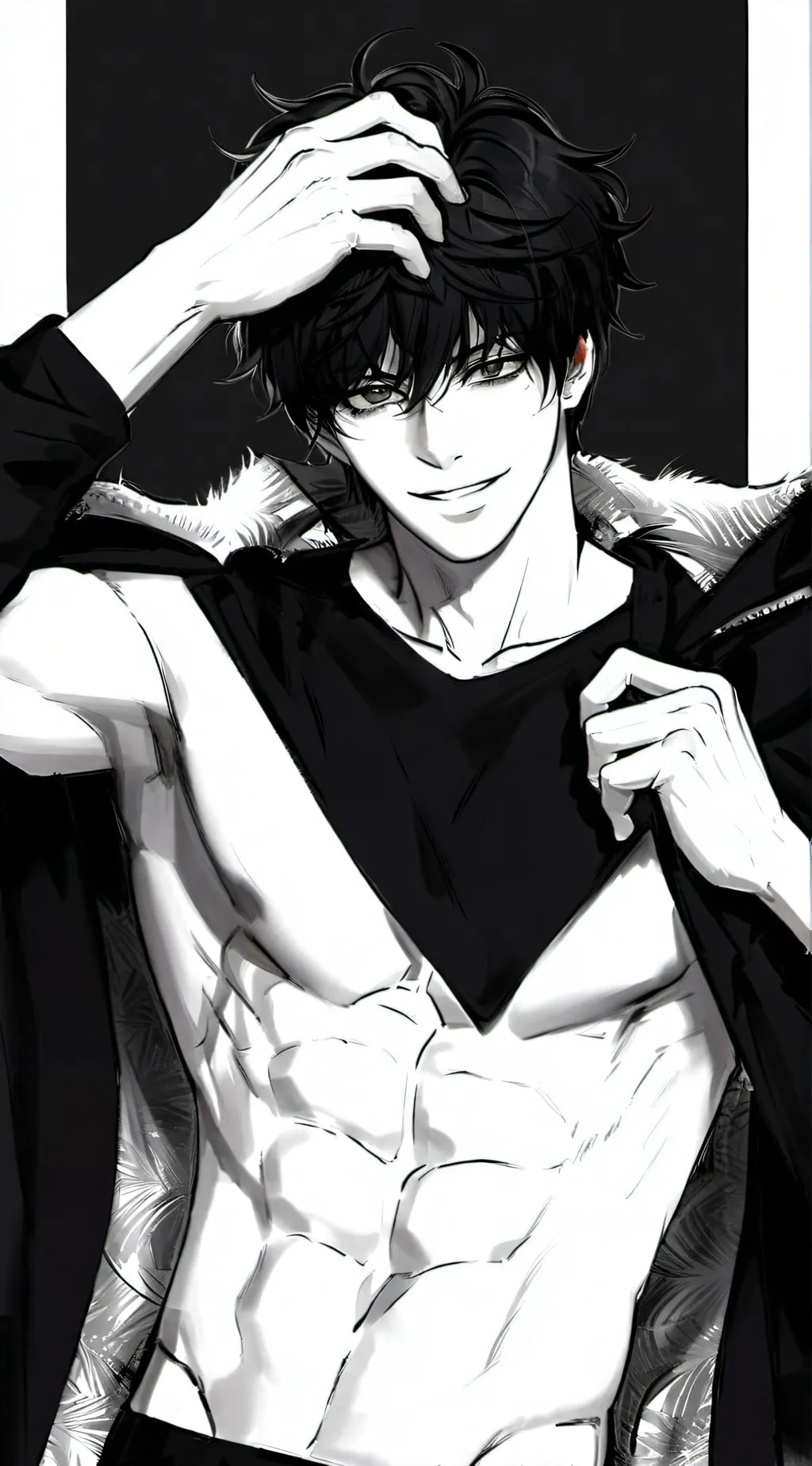 ai character: •^ Leon ^• background