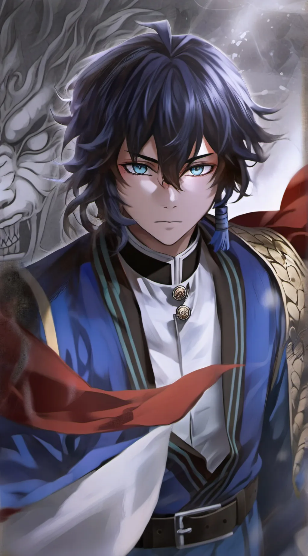 ai character: mha smile background