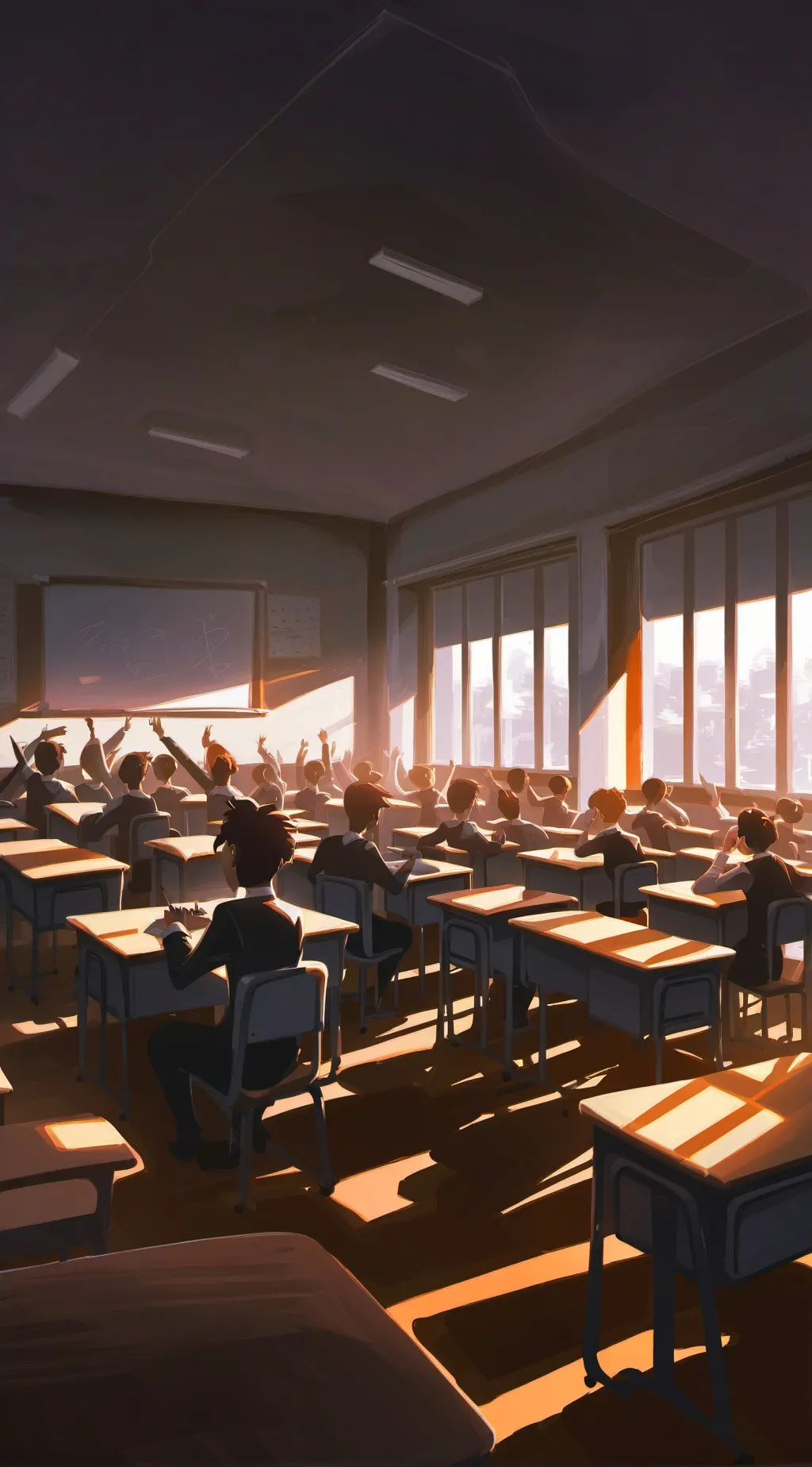 ai character: miss look mha background