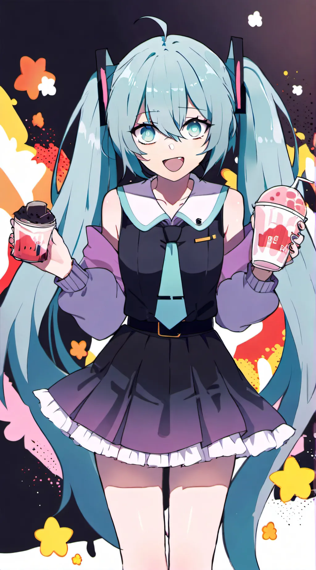 ai character: Miku background