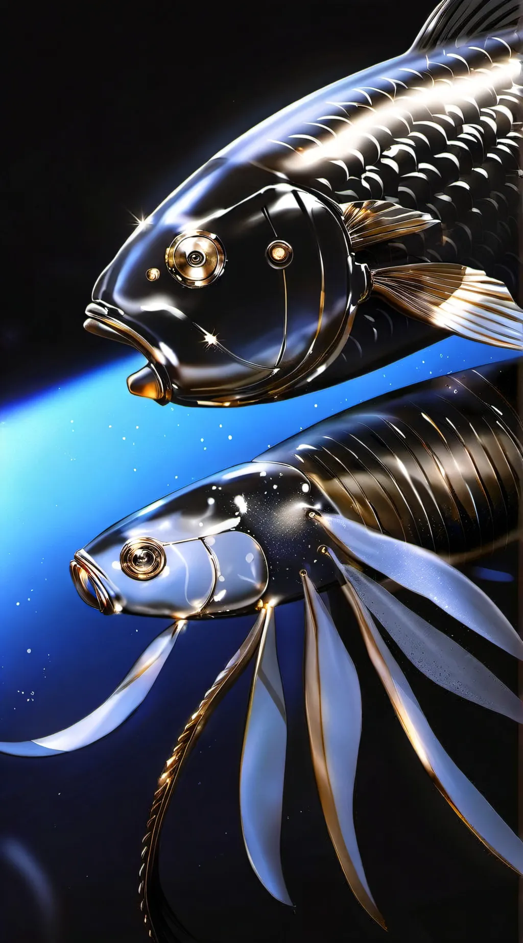 ai character: holagrammy background