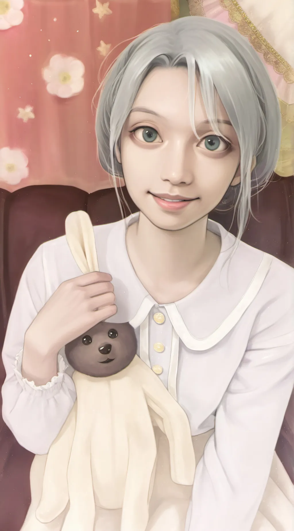 ai character: Grams  background