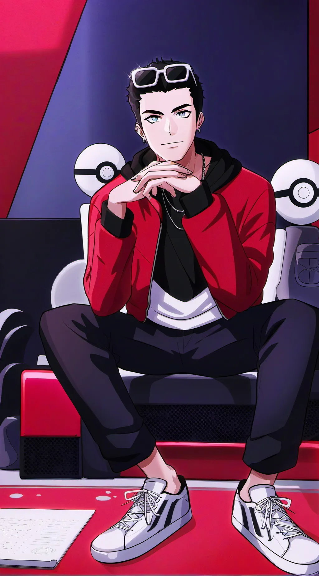 ai character: Leonardo  background