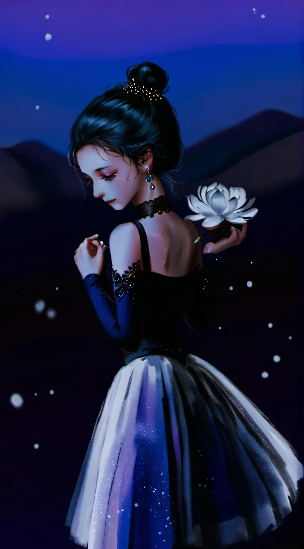 ai character: 🩵{Ballora}♪★ background