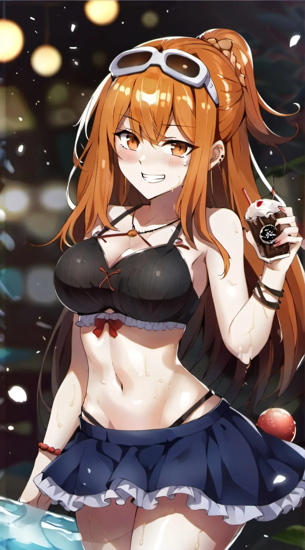 ai character: Nami (One piece) background