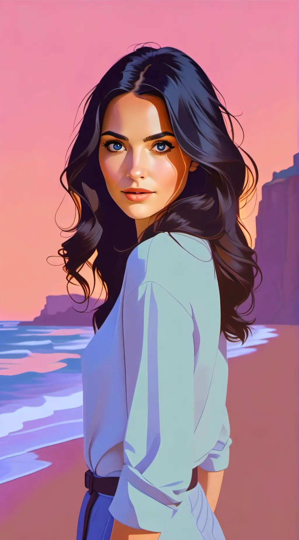 ai character: Mona background