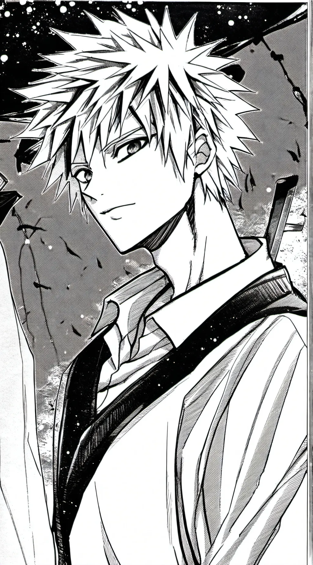 ai character: bakugo  background