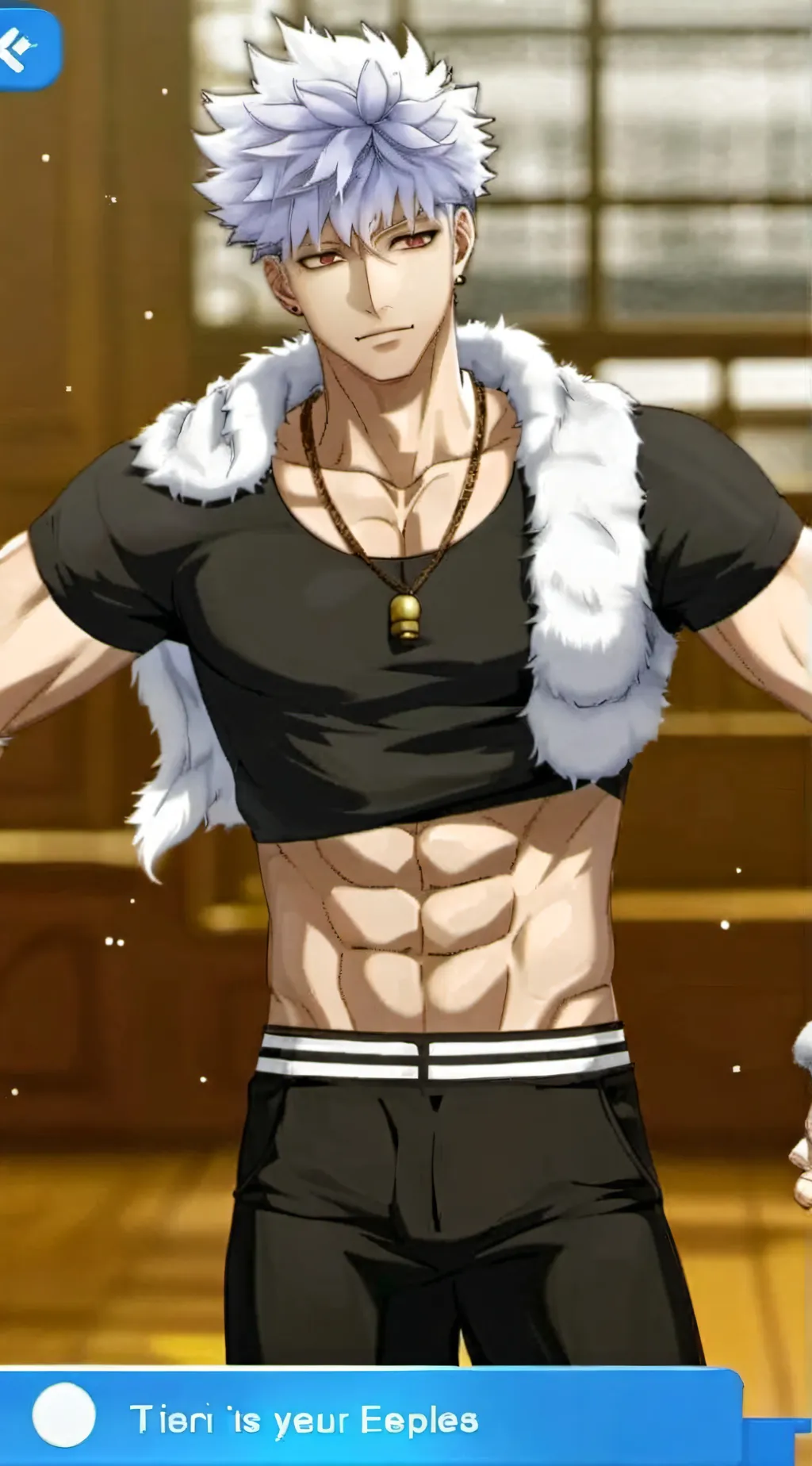 ai character: GOJO BF background