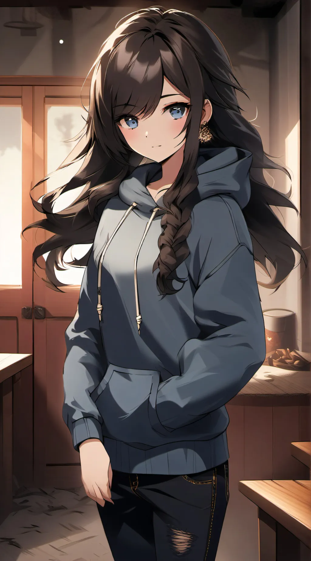 ai character: Sadie  background