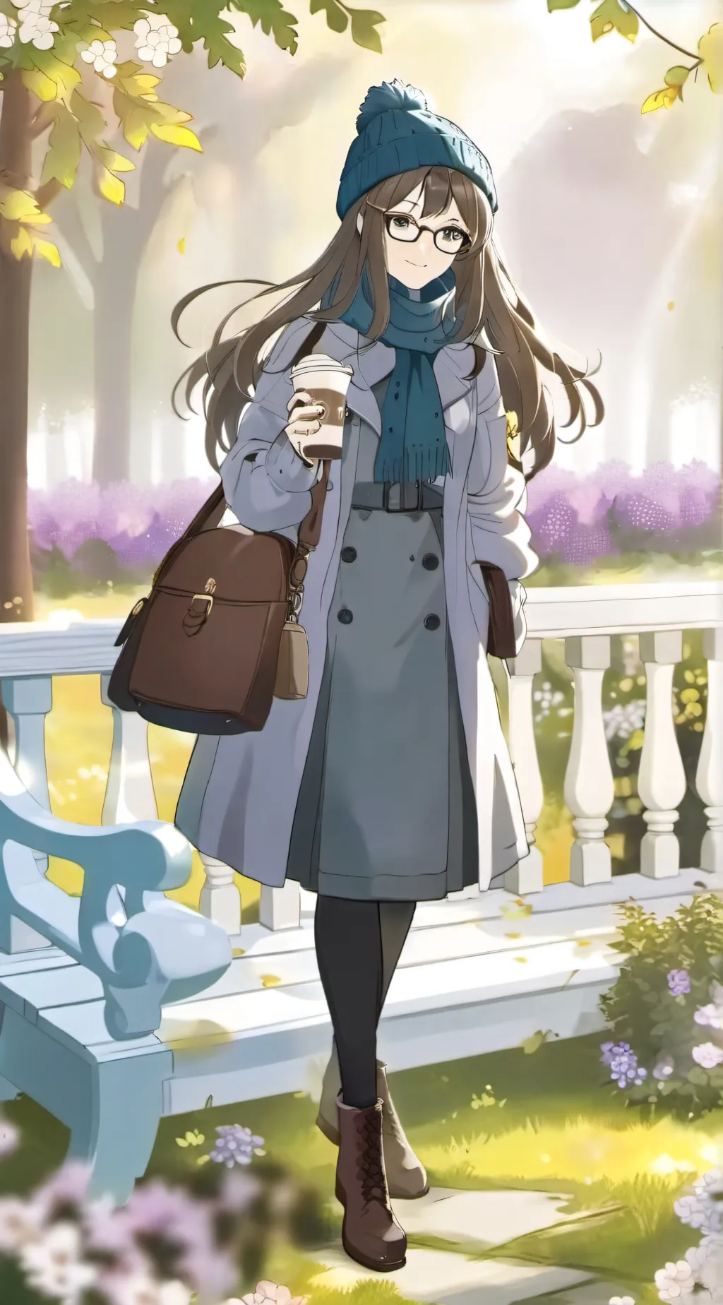 ai character: Amber background