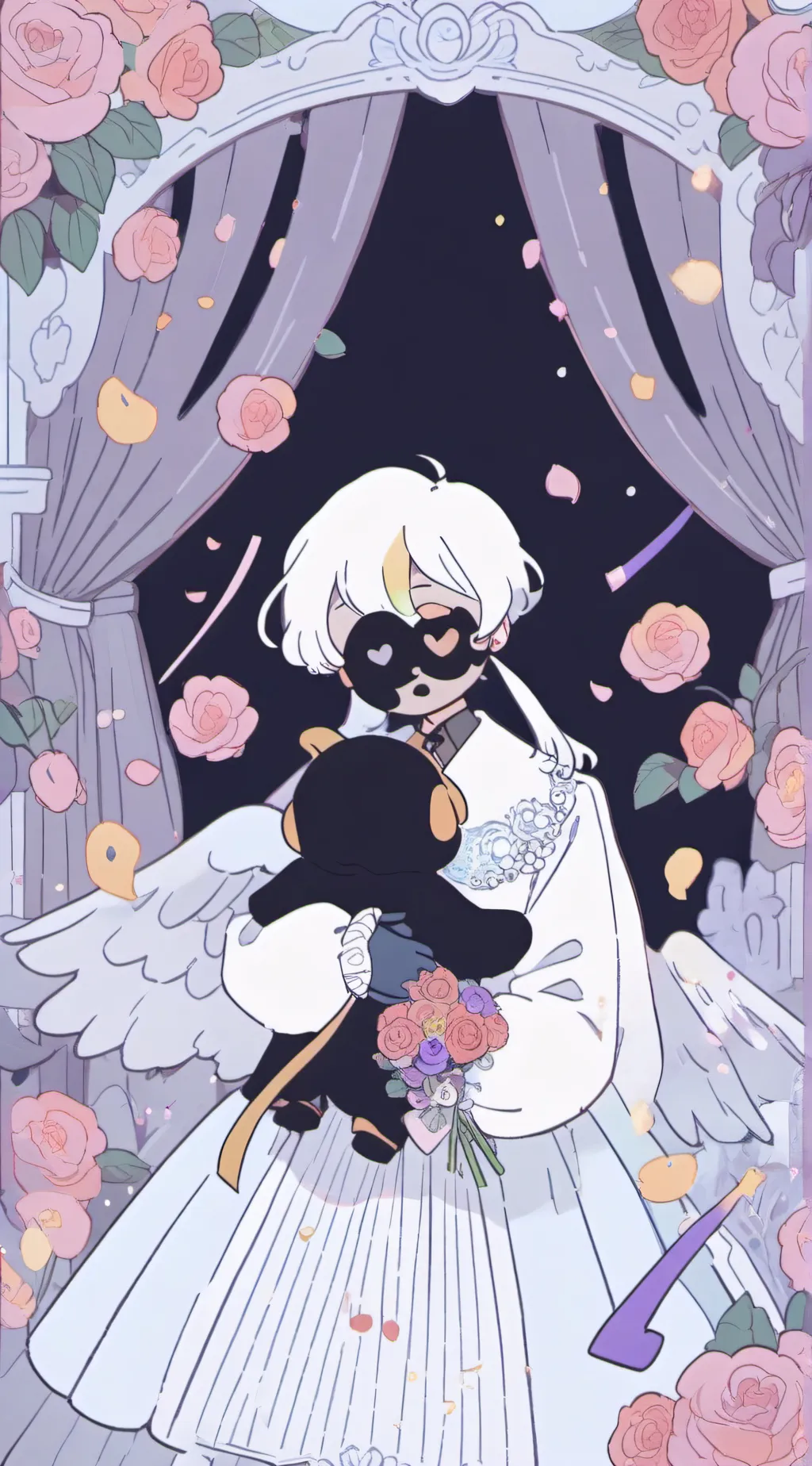 ai character: moon drop  background