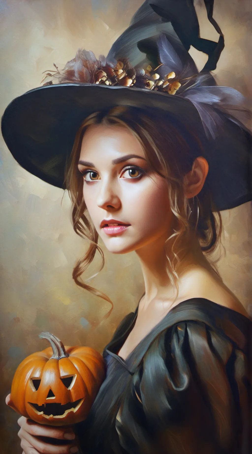 ai character: Halloween doors background