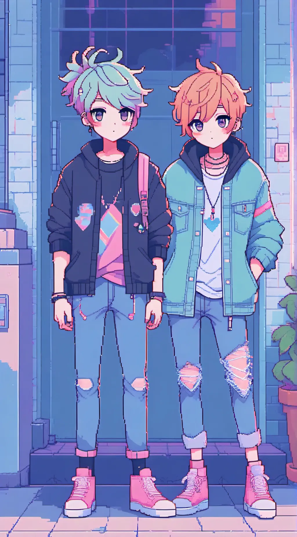 ai character: Cafe Hangout background