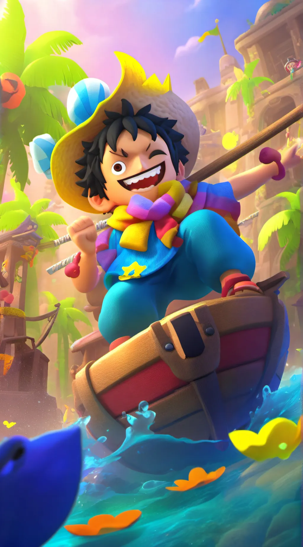 ai character: onepiece execution background